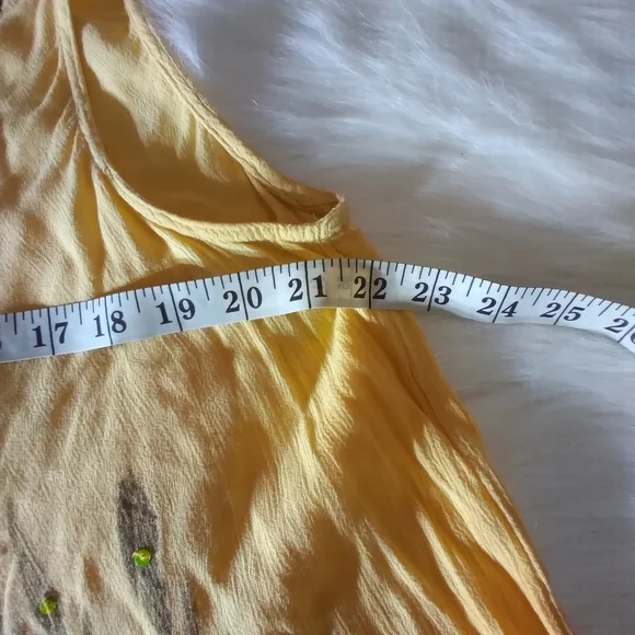 Rima 2 tone orange flowy boho sequins dress - Picture 4 of 10